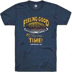 SKYLINE CHILI HEATHER NAVY FEELING GOOD SHORT SLEEVE T SHIRT XL